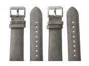 Watchstrap Calf Leather Grey